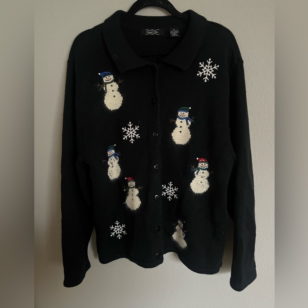 Snowman Christmas cardigan